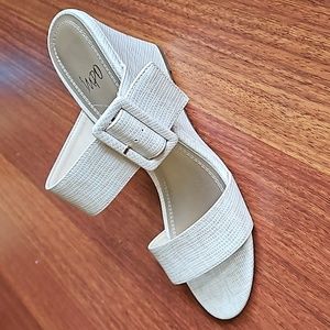 Impo Vangie Wedge Slip-on Adjustable Buckle Shimmer Animal Print Snake 3"